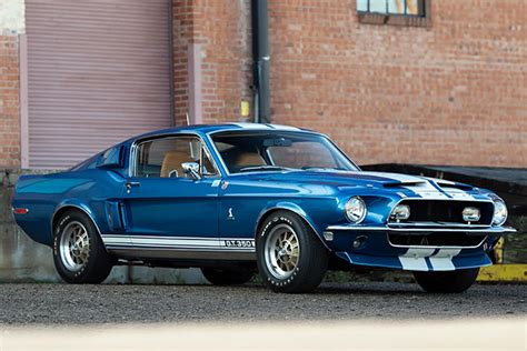 Blue 1968 Ford Mustang 4 Speed Manual 2040carscom Griffith Caboys
