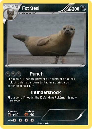 Pokémon Fat Seal Punch My Pokemon Card