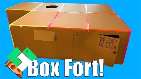 📦 Kids Build First Box Fort Box Fort Pizza Party 🍕 Clintustv