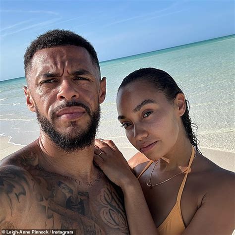 leigh anne pinnock shows off her incredible figure with husband andre gray in snaps from