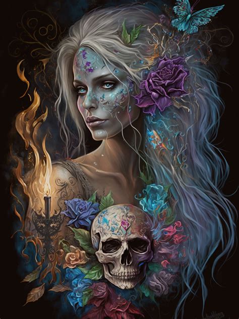 Skull Art Drawing Dark Art Drawings Gothic Fantasy Art Fantasy Art Women Xman Marvel Sugar
