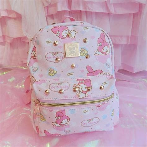 Cute Hello Kitty Bag My Melody Backpack Cartoon Children School Bag For