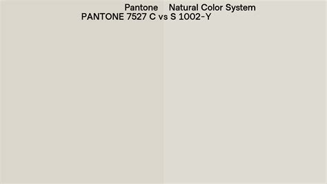 Pantone 7527 C Vs Natural Color System S 1002 Y Side By Side Comparison