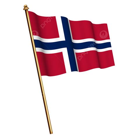 Bandeira Nacional Da Noruega Acenando Vetor Png Dia Da Independência