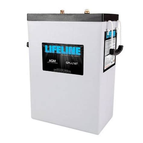 Gpl L16t Lifeline 6v 400 Ah Deep Cycle Sealed Agm Battery