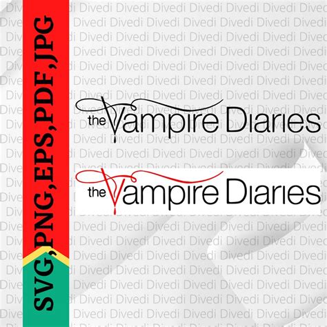 The Vampire Diaries Logo Svg Png File For Cricut T Shirt Etsy Australia