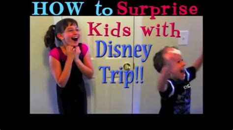 How To Surprise Your Kids With Disney Trip Youtube
