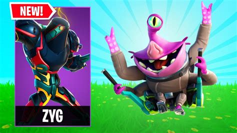 New Zyg Skin And Choppy Pet Gameplay In Fortnite Molten Midnight Style