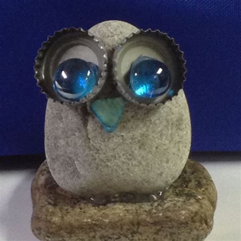Rock Owl Piedras Pintadas Piedras Pintadas A Mano