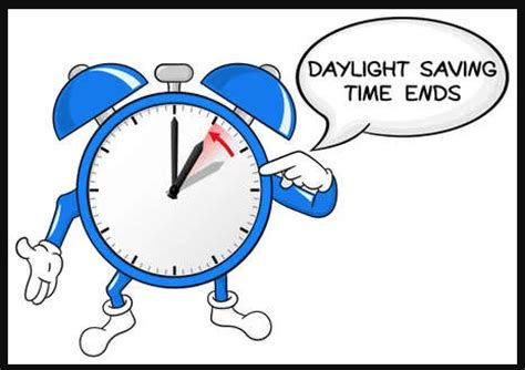 Daylight Saving Time Ends Quilchena Elementary School