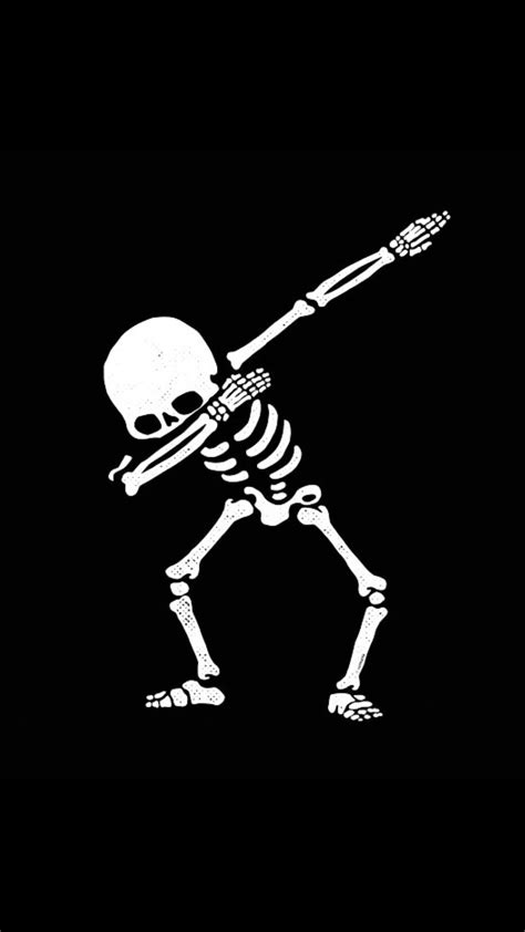 Cute Skeleton Iphone Dab Pose