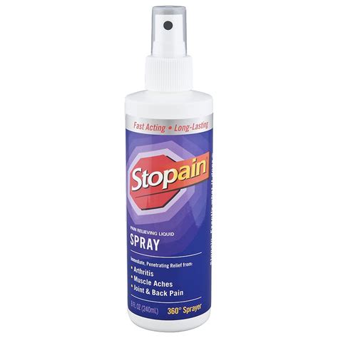 Stopain Pain Relieving Spray Walgreens