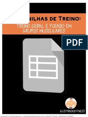 Um Guia Completo de Treino Abcde Planilha de Treino PDF PDF Músculo Publicidade