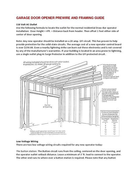 Attach the top and bottom stop to the rail and any photo sensors to the door frame, as per your instruction manual. RanchoGarageDoors.com | Garage Door Framing Guide