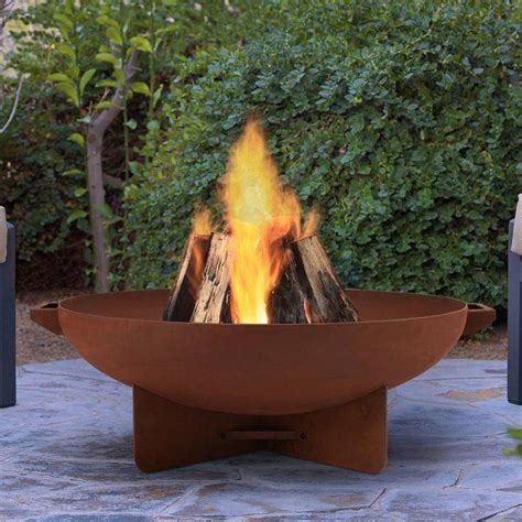 2025 H X 355 W Steel Wood Burning Outdoor Fire Pit Outdoor Fire