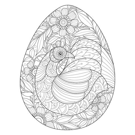Premium Vector Hand Drawn Illustration Of Chicken In Easter Egg