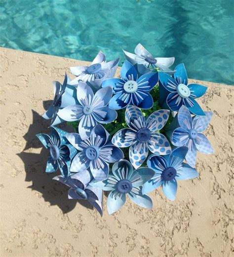Blue Rhapsody Kusudama Origami Flower By Kreationsbykia On Etsy Paper