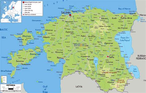 Mappa Di Estonia Informazioni Generali Cartina Dati Europa