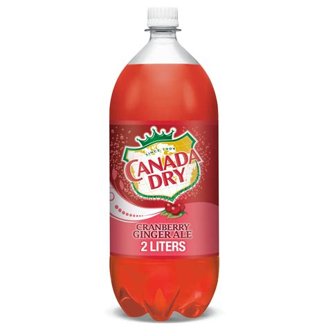 Canada Dry Cranberry Ginger Ale Soda 2 L Bottle