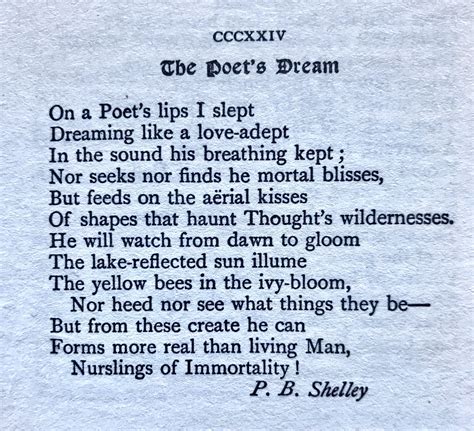 Percy Bysshe Shelley The Poets Dream 💞🌍🌎🌏💞 Percy Shelley Poems