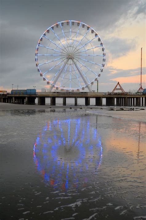 Ferris Wheel At The New Jersey Shore Stock Photo Image Of Boardwalk