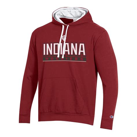 Indiana Hoosiers Applique Hooded Sweatshirt Official Indiana