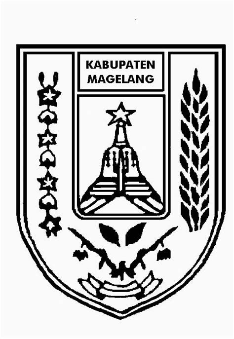 Logo Kabupaten Magelang Hitam Putih