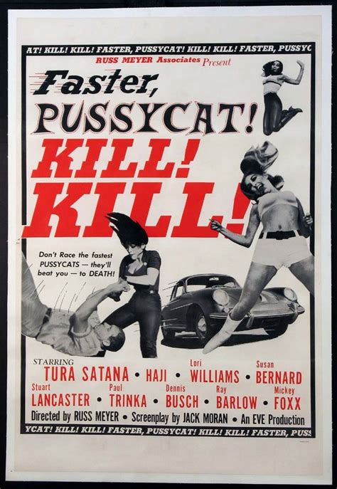 Faster Pussycat Kill Kill 1965 Original One Sheet Size 27x41 Movie Poster Exploitation