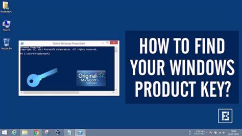 How To Find Windows Product Key Using Cmd Powershell And Windows