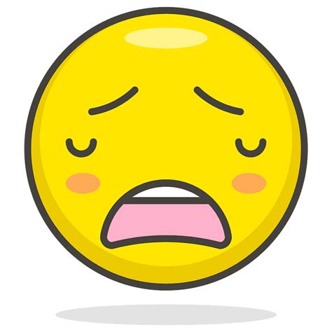 Weary Face Emoji Clipart Free Download Transparent Png Creazilla