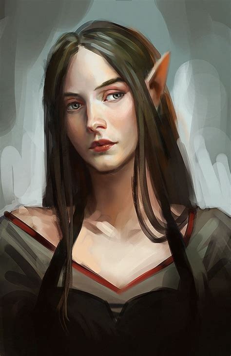 Elven Girl 2 By Aloija Character Portraits Female Elf Elf Art