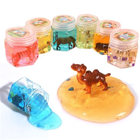 Jucarie Slime Crystal Animals Set 12 Borcanele • Ham Bebe