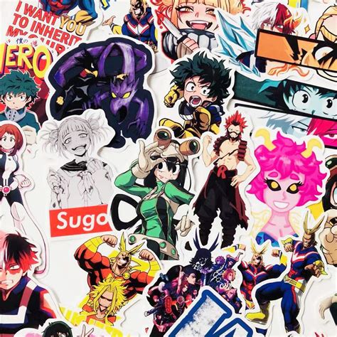 Buy My Hero Academia Anime Cartoon Laptop Stickers Waterproof