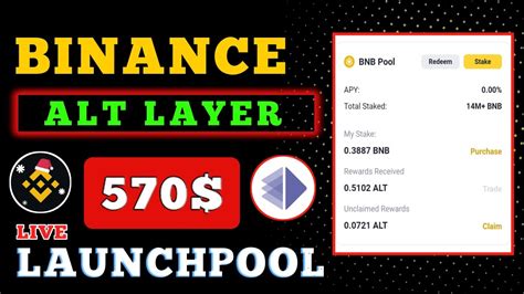 Alt Layer Airdrop Binance Alt Launchpool Farming Bnb And