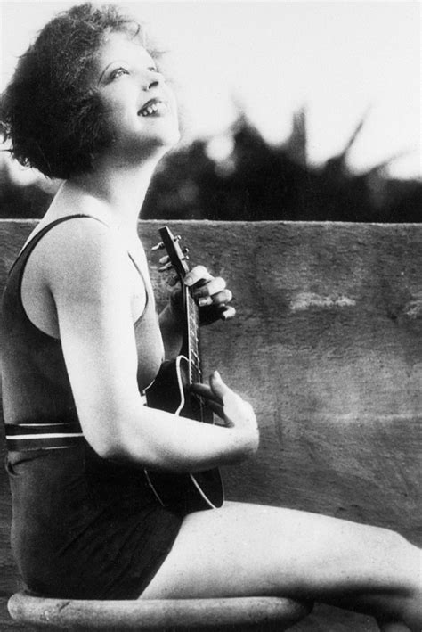 Clara Bow 1927 Ukulele Smile Vintage Ukulele Silent Film Ukulele