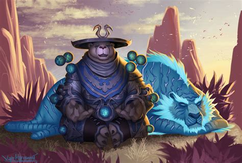 Pandaren Monk By J B Van Harmontt Freelance Concept Artist And