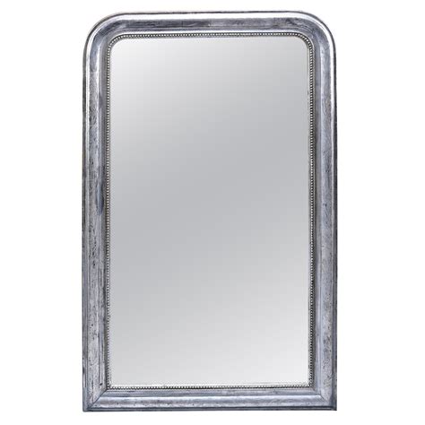 Huge Large Silver Leaf Decorative Frame Mirror For Sale At 1stdibs