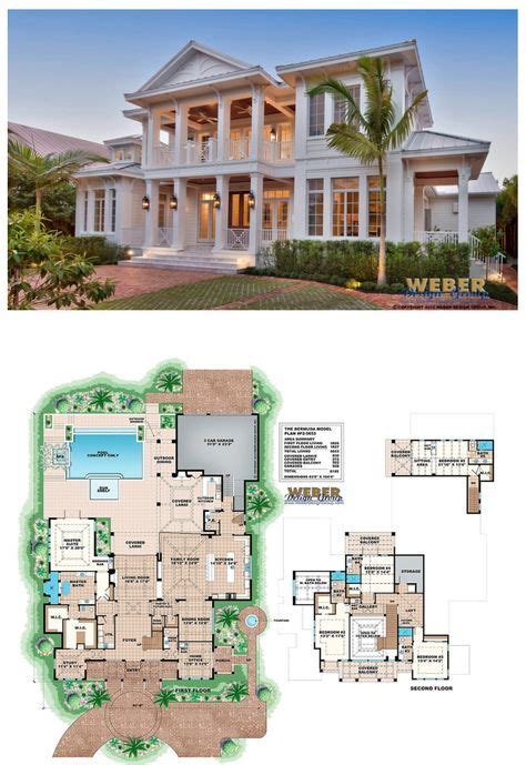 1 story home floor plans collection. West Indies House Plan: 2 Story Caribbean Beach Home Floor ...