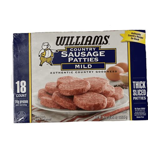 Williams Sausage Patties Ct Sausage Hays