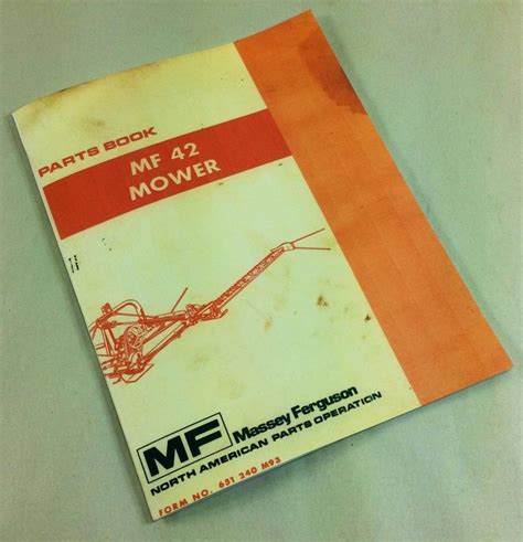 Amazon Com Massey Ferguson Mf Mower Bar Sickle Parts Book Manual