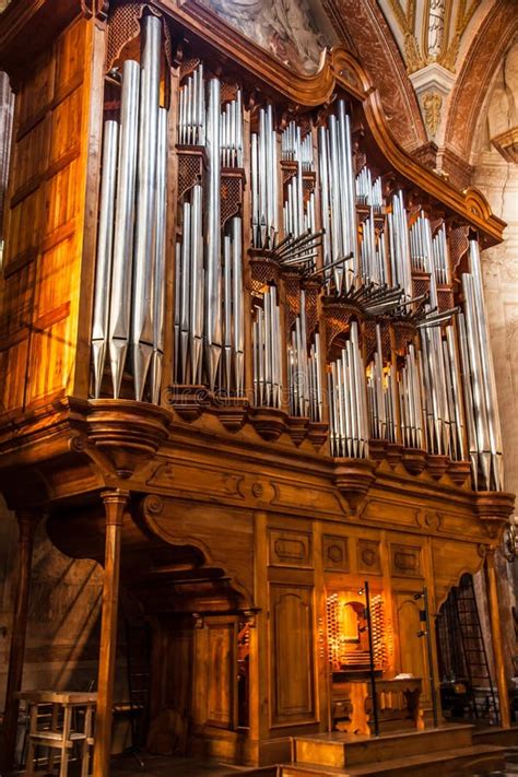 Pipe Organ In Basilica Rome Stock Photo Image Of Horizontal