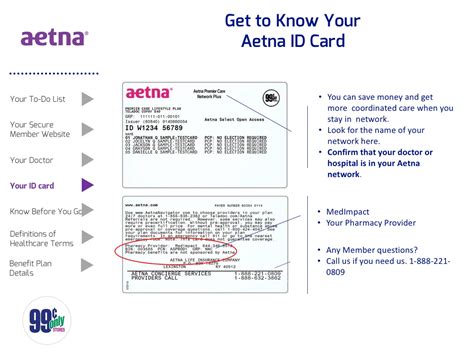 Aetna Insurance Card Sample | aesthetic name