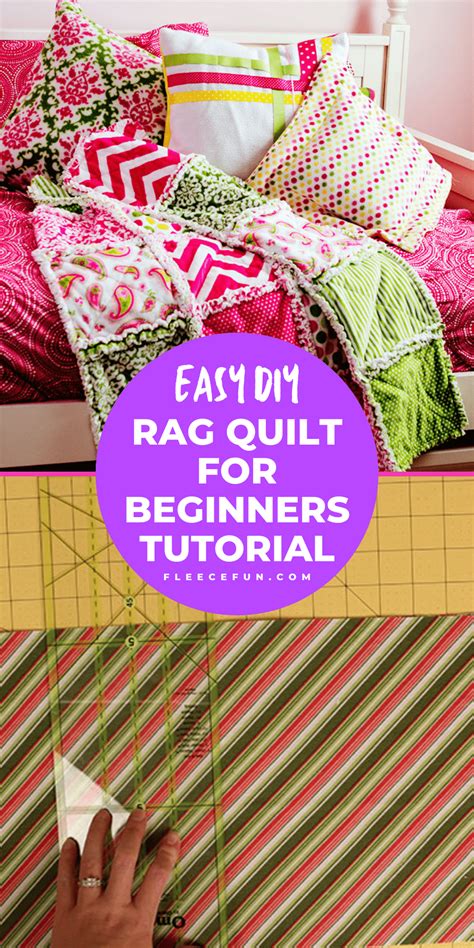 How To Make A Rag Quilt Easy Beginners Guide ♥ Fleece Fun