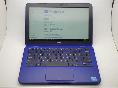 Dell Inspiron 11 P24t Blue Laptop Intel Celeron N3060 32gb Emmc 4gb Ram