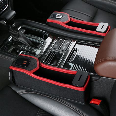 Favorable Car Seat Gap Storage Box Usb Charging Belt Digital Display Storage Box Multi Function