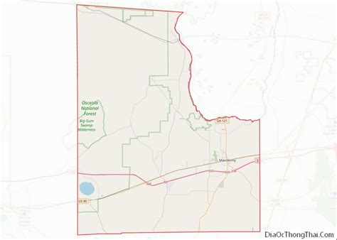 Map Of Baker County Florida