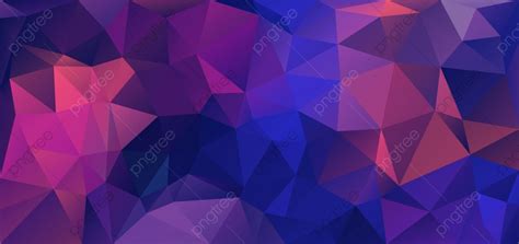 Low Poly Geometric Background Of Pink And Blue Triangles Low Poly