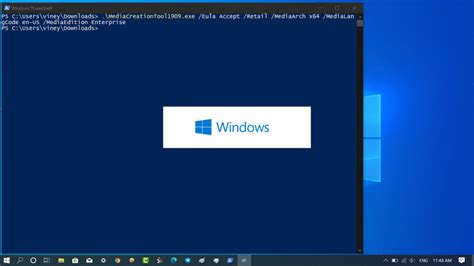 Using Media Creation Tool Download Windows 10 Enterprise 1909 Iso
