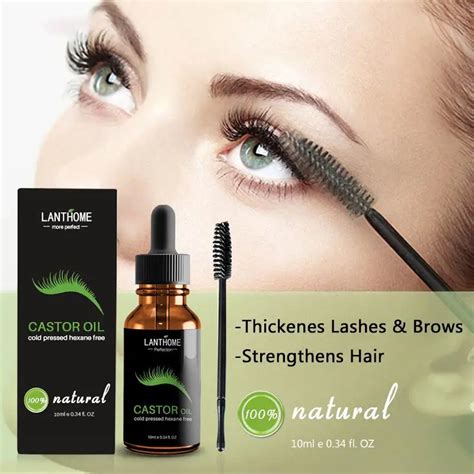 10ml Castor Oil Eyelash Growth Serum Lifting Thick Eyelashes Growth