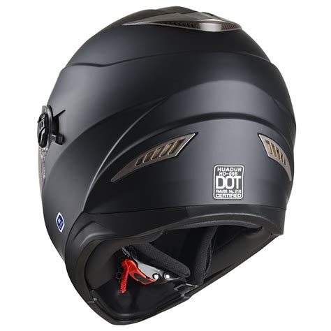 Safety Dot Motorcycle Full Face Helmet Dual Visor Sun Shield Racing